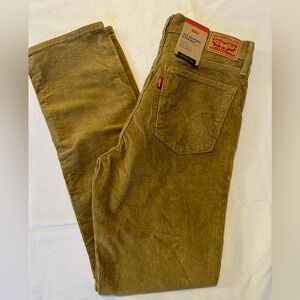 Levi's Tan Corduroy Straight Leg Pants